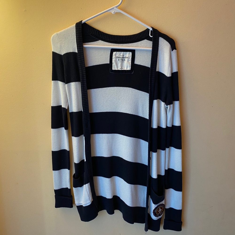 Abercrombie & Fitch Striped Cardigan